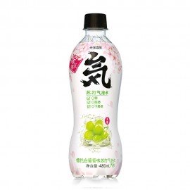 元气 樱花白葡萄苏打气泡水 500ml