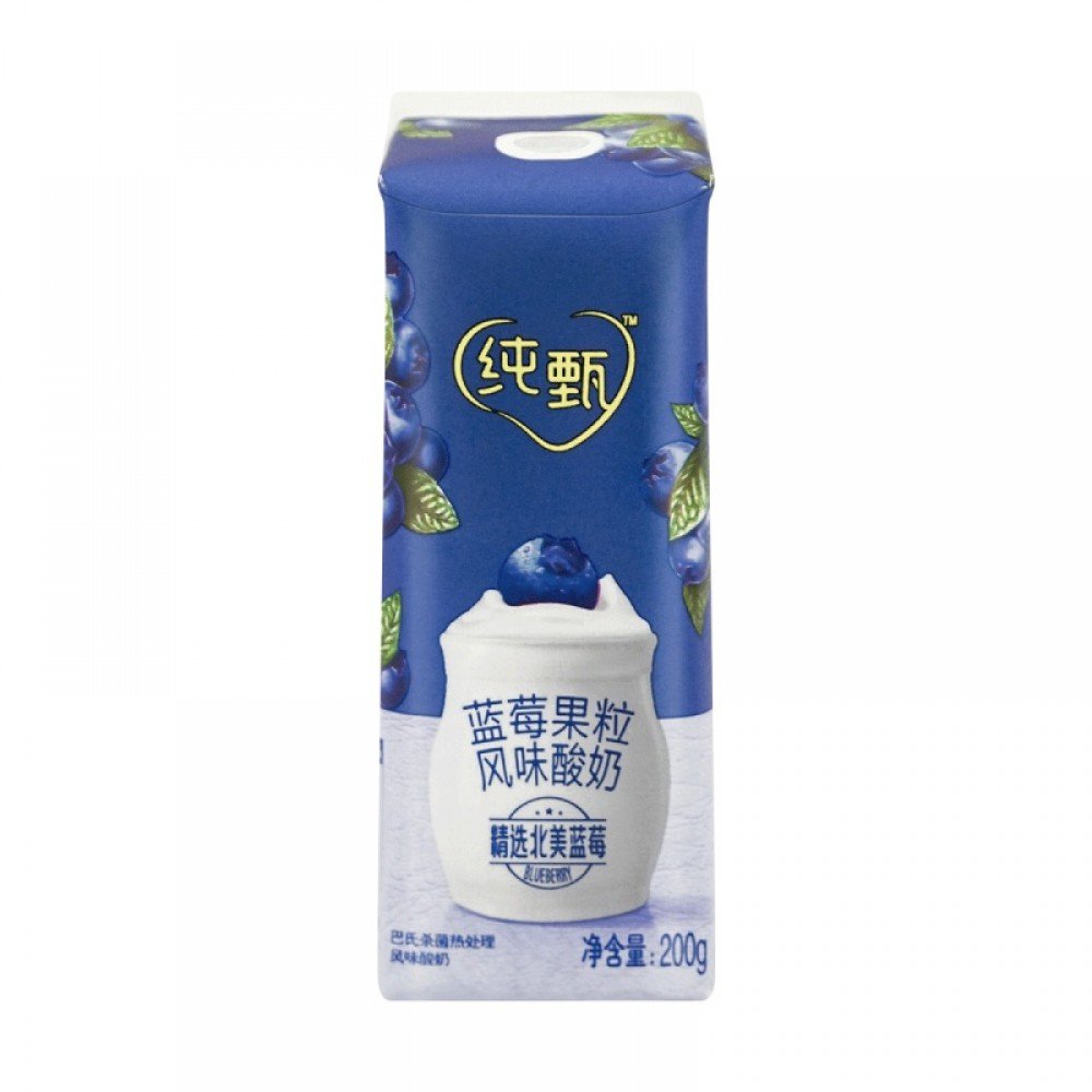 纯甄 蓝莓果粒风味酸奶 200g