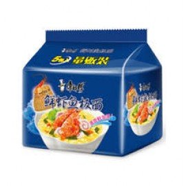 康师傅  鲜虾鱼板面  经典5入 475g